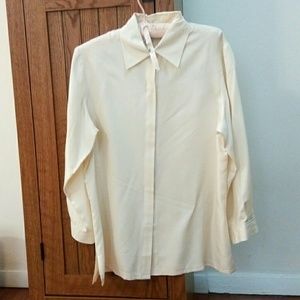 Silk Button Down Blouse